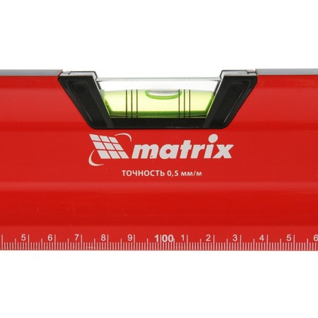 MATRIX level, 200 cm, alumin., Milling mill., 3 eyes (1 mirrors.), 2 comp. pens, magnet-2