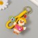 Trick rubber with carbine, strap "Fashionable Duck" 3.8x5x8 cm