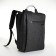 City backpack on a zipper, 2 pockets, with USB, black color