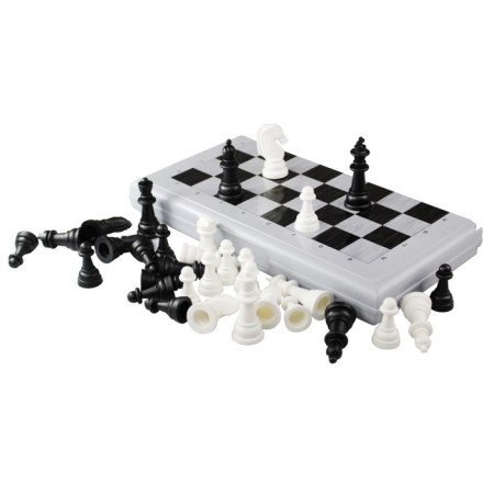 Shakhmat checkers, large, gray color