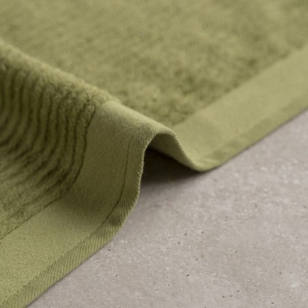 Terry towel Pasionaria "Line", 450 g, size 30x50 cm, green color-1