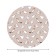 Ghosts tablecloth, round, oxford, elastic band, size 120x120 cm, diameter 75-100 cm