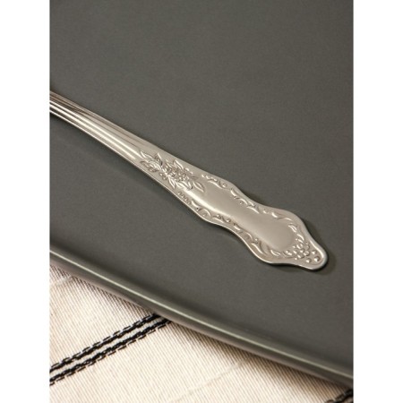 Dessert fork "Slav", h = 16 cm, thickness 1.2 mm, silver color-3