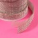 Rhound rhinestones, d = 2 mm, width - 14 mm, 4.5 ± 0.5 m, silver color