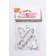 Pins for suspensions (set 3 pcs.) L = 6.5 cm, white color