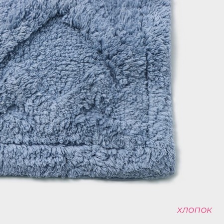 House rug of the share "Tenderness", 40 × 60 cm, blue color-2