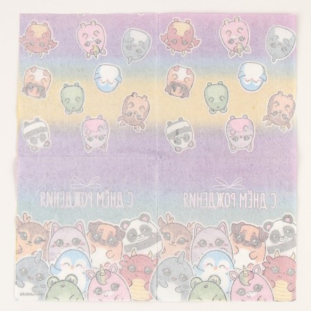 Paper napkins 25*25cm "animals" (set 20 pcs)-4