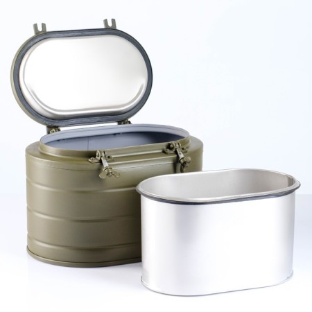 Army metallic thermos, 6 liters-5