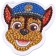 Diamond mosaic on a key fob, 6.5x7 cm, puppy patrol