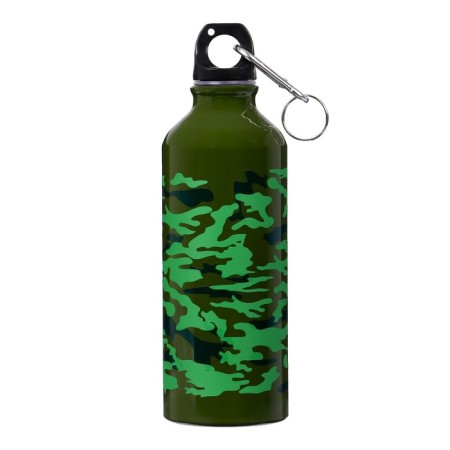 Water bottle, 500 ml, aluminum case, plastic, militarians-1