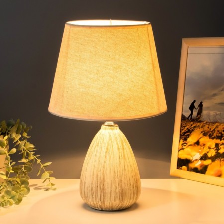 Hunto table lamp E27 40w beige 22x22x35 cm Risalux-2