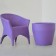 Kashpo for flowers "Chalice" 58x52 cm, 90 l, lilac color