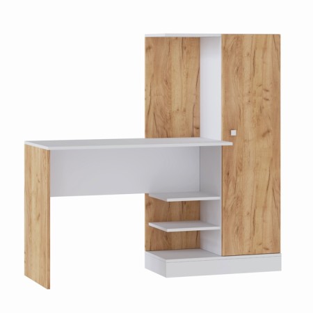 Computer table Quartet-6, 1450 x 500 x 1350, oak craft gold/white