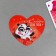 Magnet on the refrigerator "With love for you", 7 x 6 cm