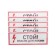 Sticker of electrical safety sign "Stop, life -threatening" 100*300 mm Rexant
