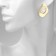 Earrings with pearls "abstraction" Bohemia, color gold