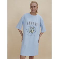 Women's dress, size l, blue color