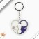 Key keychain children's acrylic "heart", 5.9 x 6.7 cm
