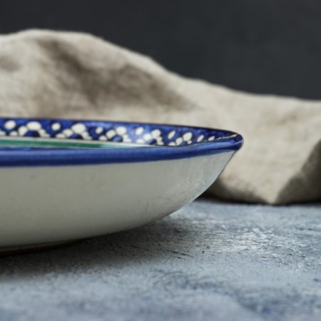 Largan Rishtan ceramics "Patterns", 28 cm, blue, mix-2