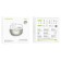 Wireless headphones Borofone BW15, inserts, TWS, microphone, BT5.3, 30/250 mAh, white