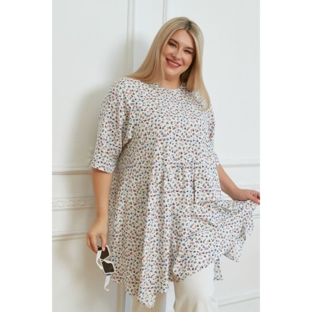 Women's tunic, size 68, white color-2