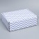 Box Gift team, packaging, "zigzag", white, 27 x 21 x 9 cm