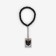 Keychain beads for keys "Black Cat", 15 x 2.8 cm