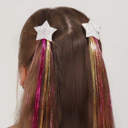 Set of hair decor "Star", on a hairpin, 2 pcs, 40 cm, multi -colored-2