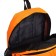 School backpack from textiles on a zipper, 4 pockets, color orange color