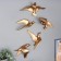 Souvenir Polystone Wall Decor "Seagull" Mix Gold