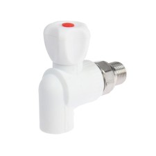 Balling tap for Zein radiator, polypropylene, corner, d = 20 mm x 1/2 
