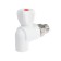 Balling tap for Zein radiator, polypropylene, corner, d = 20 mm x 1/2 "