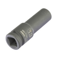 Головка ударная Stels 13937, 13 мм, 1/2", CrMo, шестигранная, удлиненная