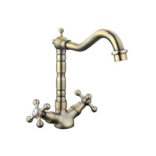 Fashun A4408-4 kitchen mixer, two-wound, brass, bronze color