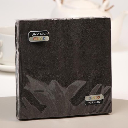 Paper Nev Line Fresco "Black", 33x33 2 layers 20 pcs.