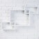 Set of shelves 1+2 white, large 40*30cm, 2 average 25*15cm