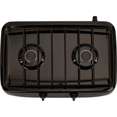 Gas tile Darina LN GM 521 01 b, 1900 watts, 2 burners, black-3