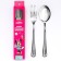 A set of children's cutlery "Unicorn", 2 items: fork and spoon, Minnie Mouse