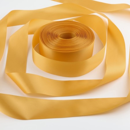 Satin tape, 50 mm × 100 ± 5 m, gold color