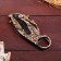 Knierambit knife "Lizards", blade 6 cm, with a latch