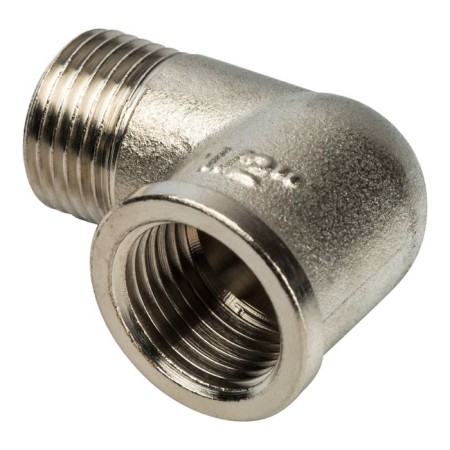 STOUT SFT-0012-000012, 1/2 ", external/internal thread, nickelled brass