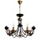 Chandelier "Floa" 5he14 40W black and gold 60x73x60 cm Bayerlux