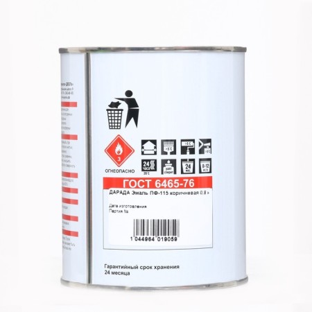 Enamel (Darada) PF-115 (GOST) Brown 0.8 kg-5