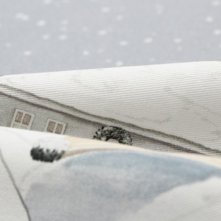 New Year. Driving Ethel "Winter Village" 40x149 cm, 100% hl, sarzha 190 g/m2-2