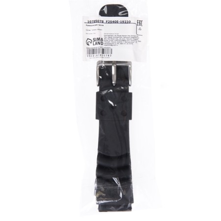 22 mm watch strap, silicone, l-23.5 cm, black-3