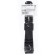 22 mm watch strap, silicone, l-23.5 cm, black