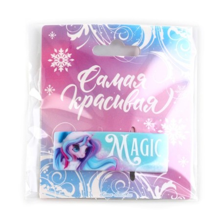 Hair hairpin "Magic", 5.3 x 1.8 cm-6