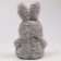 Soft toy "" Bunny ", the color is gray