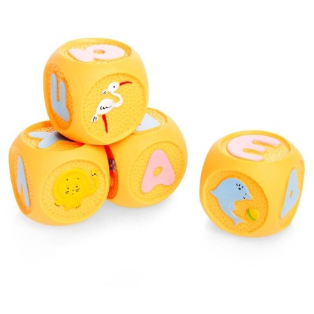 A set of rubber cubes "Fun ABC", 18 pieces-8