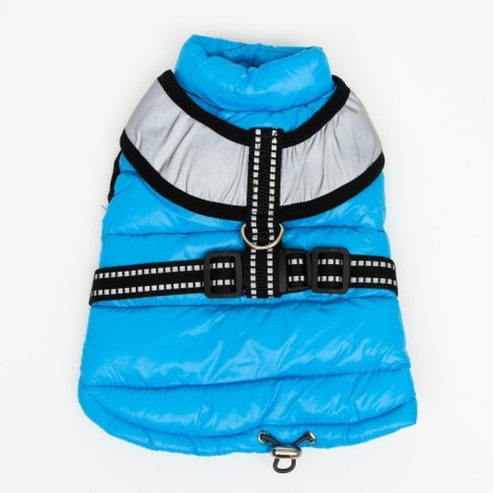 Jacket for dogs with a reflective harness, size 8 (DS 23, OG 30, Osh 22), Blue-8